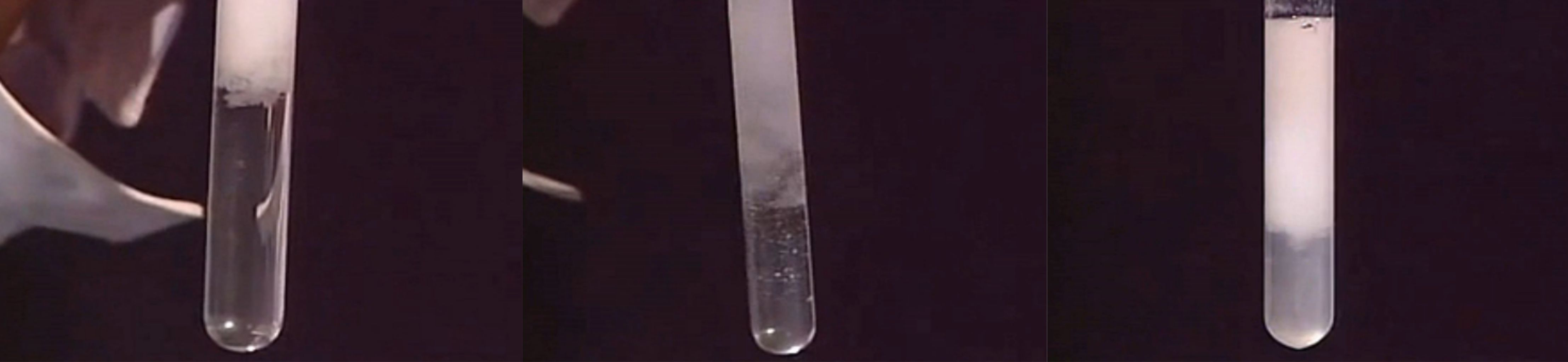 向NaOH溶液里滴加AlCl3溶液至過量,開始無沉淀，過一會兒產(chǎn)生白色沉淀且不溶解